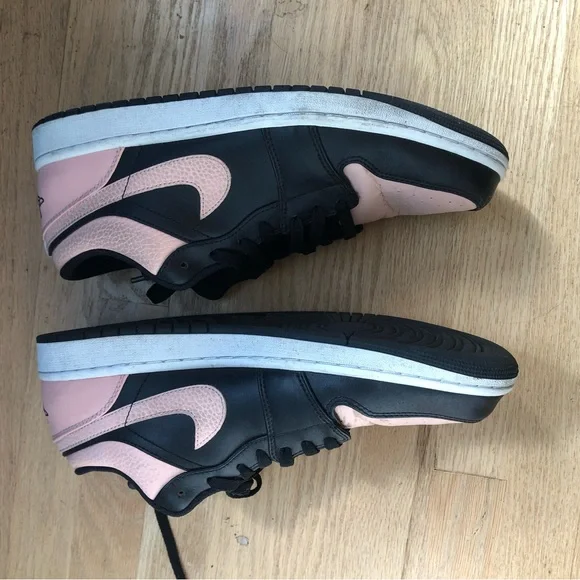 Air Jordan 1 Low 'Crimson Tint' Sneaker Men's Size 11 Black 553558-034